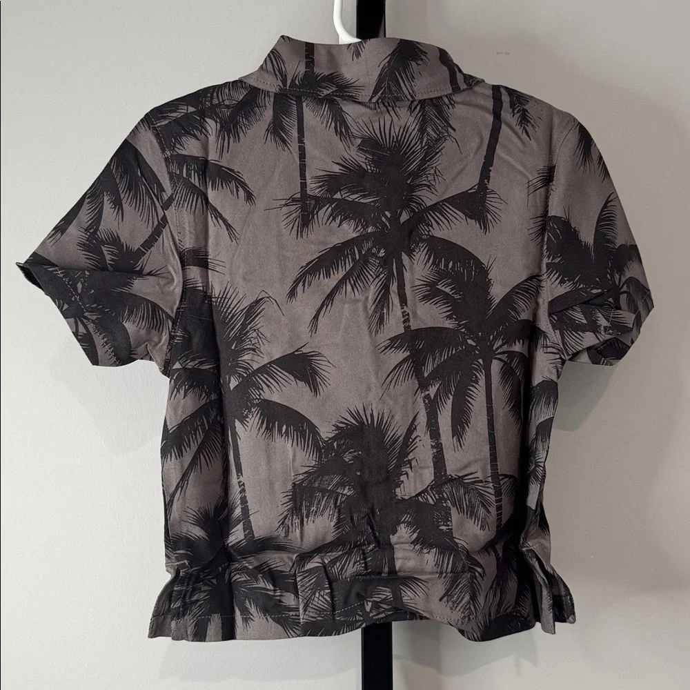 Little Bipsy Palm Print Button Up Shirt Boys 18-24 Months New NWT